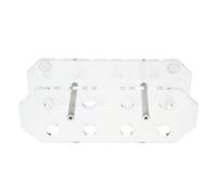 USHOBE Présentoir à Fléchettes en Acrylique pour Bureau, 16 Emplacements | Support de Table Transparent, Rangement pour 8 Fléchettes Acier Assemblées, Usage Intérieur