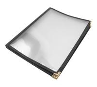USHOBE Protège-menu A4 en Pvc Transparent L'huile, Couverture de Recette pour Restaurant et Bar, Protège Taches