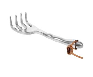 USHOBE Râteau à Main Outil de Jardinage Pratique Robuste en Alliage Magnésium Aluminium Portable pour Désherbage et Nivellement pour Jardinage et Agriculture