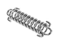 USHOBE Ressort de Traction pour Laisse Chien, Force 41kg, Acier Inoxydable | Modèle Argenté, Usage Collier ou Câble D’attache, pour Course, Randonnée et Sorties Extérieures