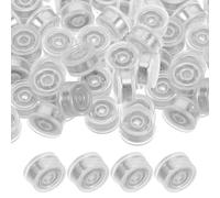 USHOBE Roulements à Billes rotatifs DIY 100pcs pour Socle Rotatif Jouets artisanaux en Plastique Argent Usage intérieur