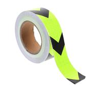 USHOBE Ruban Réfléchissant Fluorescent en Pvc Motif Nid D'abeille Hexagonal, Bande de Sécurité Lumineuse pour Signalisation sur Infrastructures de Transport