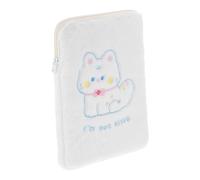 USHOBE Sacoche pour Tablette en Peluche Légère et Multifonctionnelle, Pochette Décorative à Main pour Tablette de Voyage et Rangement à Domicile, Style Cartoon pour Filles