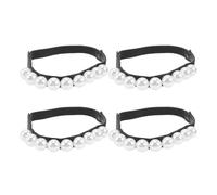 USHOBE Sangles Élastiques Amovibles pour Chaussures à Talons Hauts Perles Fausses, Lot de 2 Paires, Maintien Anti-chute Confortable pour Soirées et Occasions Professionnelles