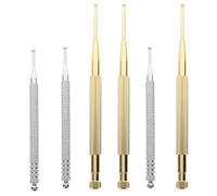 USHOBE Stylo Sonde de Massage Auriculaire en Acier Inoxydable Argenté 6pcs Haute Sensibilité pour Réflexologie Faciale et Stimulation Pression, pour Bureau et Voyage