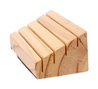 USHOBE Support de Cartes de Jeu en Bois de Pin Kaki à Fentes Multiples | Râtelier Stable sans Utilisation des Mains, Rangement de Cartes Facile, Format Extra Large, Usage Ludique à Table
