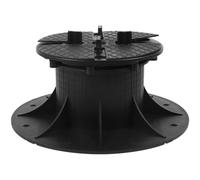 USHOBE Support de Terrasse Réglable en Plastique Noir Résistant la Déformation Hauteur Ajustable 80-130mm pour Jardin et Aménagement Paysager