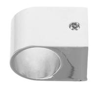 USHOBE Support de Tige à Bride en Alliage de Zinc Argenté, Trou 16,3 MM | Installation Facile, Design Minimaliste et Élégant, Usage la Cuisine ou Salle de Bains, Structure Robuste