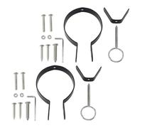 USHOBE Support jambon espagnol pièces détachées en fer noir, 2 sets, accessoires maison avec design simple pour usage cuisine
