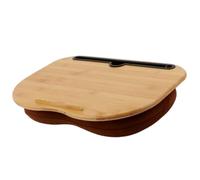 USHOBE Support pour Tablette PC et Ordinateur Portable en Bambou Léger avec Fente, Facile à Utiliser, pour Canapé et Tapis