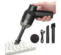 Ushonk Mini Aspirateur électrique de bureau poussière Cleaner Outil de collection avec clavier Brosse pour nettoyer la poussière, pain, les miettes, papier Scrap, gomme Crunbs, cigarette Ash, appareil de voiture, batterie au lithium intégrée