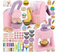 USHOP 75 Pièces Pate à Modeler pour Enfants,Accessoires Pate a Modeler,Accessoire Pâte à Modeler pour Machine à Glace et Machine à Pâtes et Machine à Burger,Cadeau de Jouet pour Enfant dès 3 Ans