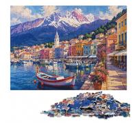 Ushuaia Argentina Landscape Puzzle en Bois | Des détails du motif nets - moins de temps devant les écrans pendant le temps libre.