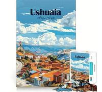 Ushuaia,Argentine Puzzle pour Adolescents 1000 pièces Jeu de mémoire Amusant Surface Lisse sans bavures Cadeau d'anniversaire Casse-tête (38x52cm)