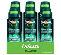 Ushuaia Atomiseur Homme Eucalyptus Sauvage - Lot de 6 | Fraîcheur intense, Notes mentholées, Vegan, Testé dermatologiquement, Flacon recyclable, Efficacité 48h
