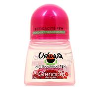 Ushuaïa Déodorant anti-transpirant 48H, anti-traces blanches, grenade des Açores - Le roll-on de 50ml