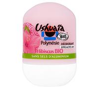 Ushuaïa - Déodorant Femme Bille Bio Parfum Hibiscus Du Burkina Faso Efficacité 24h - 50 ml - Lot de 3