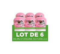 Ushuaïa - Déodorant Femme Bille Bio Parfum Hibiscus Du Burkina Faso Efficacité 24h - 50 ml - Pack de 6