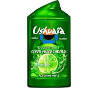 Ushuaïa Douche Corps Visage Cheveux Homme Agrumes Vert 250ml (lot de 3