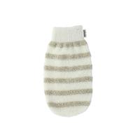 USHUAÏA - Gant de bain bi-matière - Lin et bambou - Massage et gommage corps en douceur - Gant de massage - Convient à tous les types de peaux - spa - Exfoliation douce