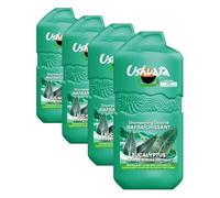 Ushuaïa Shampoing Douche Rafraichissant à l'Eucalyptus de la péninsule ibérique 280ML (Lot de 4)