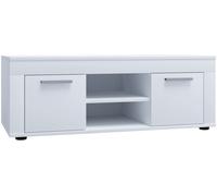 UsiloL meuble TV 2 portes blanc.