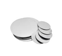 Usinage de plaques en acier inoxydable, plaque circulaire, joint d'étanchéité, disque mince, acier magnétique épais, découpe laser pour l'artisanat, le poinçonnage des métaux(OD50mm 1pc,Thick 4mm)