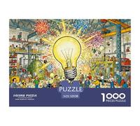 Usine de Bulbes de Lampes Insanes Puzzle en Bois Imperméable DIY Puzzles De 1000 Pièces pour Adultes Cadeaux Défi Et Casse-tête De Décoration pour La Maison