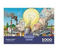 Usine de Bulbes de Lampes Insanes Puzzle en Bois Imperméable DIY Puzzles De 1000 Pièces pour Adultes Cadeaux Défi Et Casse-tête De Décoration pour La Maison