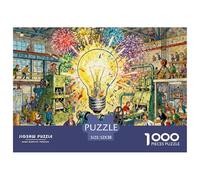 Usine de Bulbes de Lampes Insanes Puzzle en Bois Imperméable DIY Puzzles De 1000 Pièces pour Adultes Cadeaux Défi Et Casse-tête Jeux Éducatifs