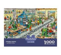 Usine de Cric de Papier Puzzle en Bois Imperméable Puzzles De 1000 Pièces pour Adultes Cadeaux Défi Et Casse-tête Jeux Éducatifs