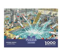 Usine de Fabrication de Dentifrice Puzzle en Bois Imperméable DIY Puzzles De 1000 Pièces pour Adultes Défi Et Casse-tête Jeux Éducatifs