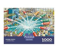 Usine de Fabrication de Dentifrice Puzzle en Bois Imperméable Puzzles De 1000 Pièces pour Adultes Cadeaux Défi Et Casse-tête Jeux Éducatifs