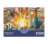 Usine de pétards en Explosion Puzzle en Bois Imperméable DIY Puzzles De 1000 Pièces pour Adultes Cadeaux Défi Et Casse-tête Jeux Éducatifs
