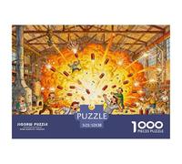 Usine de pétards en Explosion Puzzle en Bois Imperméable DIY Puzzles De 1000 Pièces pour Adultes Cadeaux Défi Et Casse-tête Jeux De Stimulants