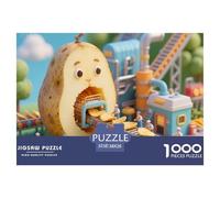 Usine de Pommes de Terre Puzzle en Bois Imperméable DIY Puzzles De 1000 Pièces pour Adultes Amusant Jeux Éducatifs