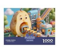 Usine de Pommes de Terre Puzzle en Bois Imperméable DIY Puzzles De 1000 Pièces pour Adultes Coloré Jeux De Stimulants