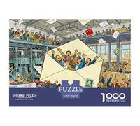 Usine d'enveloppes insanes Puzzle en Bois Imperméable Puzzles De 1000 Pièces pour Adultes Cadeaux Défi Et Casse-tête Jeux De Stimulants