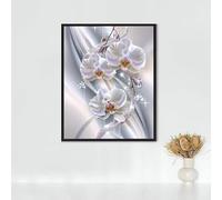 Usine Diamond Painting Adulte OrchidéE Diamond Painting Broderie Diamant Cristal Art Kits, DIY Peinture Diamant Strass Point de Croix Kits, pour Décoration Murale Maison, Cadeau 80x110 cm PJY9 7-8