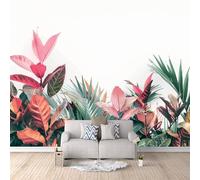 Usine Papier Peint Intissé 400 × 280 cm Feuilles Vertes De La Jungle Tropicale Papier Peint Panoramique 3D - XXL Poster Salon Chambre Salle à Manger Chambre d'Enfant Décoration Murale
