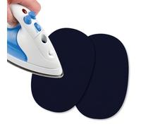 USIT, Mini Patchs Thermocollants de Réparation en Tissu Jersey, 13x9 cm, Idéaux pour Réparer Survêtements, Chemises et Pantalons de Sport, 2 Pièces, Bleu Foncé