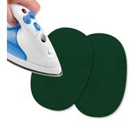USIT, Mini Patchs Thermocollants de Réparation en Tissu Jersey, 13x9 cm, Idéaux pour Réparer Survêtements, Chemises et Pantalons de Sport, 2 Pièces, Verdon
