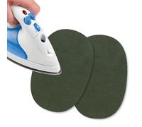 USIT, Mini Patchs Thermocollants en Tissu en Daim, 13x9 cm, Idéaux pour Réparer Pantalons, Vestes et Chemises, Teintures Inaltérables, 2 Pièces, Forêt Verte