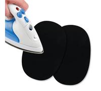 USIT, Mini Patchs Thermocollants en Tissu en Daim, 13x9 cm, Idéaux pour Réparer Pantalons, Vestes et Chemises, Teintures Inaltérables, 2 Pièces, Noir