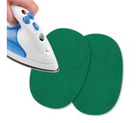USIT, Mini Patchs Thermocollants en Tissu en Daim, 13x9 cm, Idéaux pour Réparer Pantalons, Vestes et Chemises, Teintures Inaltérables, 2 Pièces, Vert