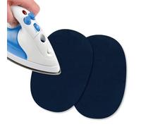 USIT, Mini Patchs Thermocollants en Tissu en Daim, 13x9 cm, Idéaux pour Réparer Pantalons, Vestes et Chemises, Teintures Inaltérables, 2 Pièces, Bleu