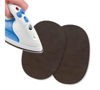 USIT, Mini Patchs Thermocollants en Tissu en Daim, 13x9 cm, Idéaux pour Réparer Pantalons, Vestes et Chemises, Teintures Inaltérables, 2 Pièces, Marron