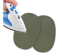 USIT, Mini Patchs Thermocollants en Tissu en Daim, 13x9 cm, Idéaux pour Réparer Pantalons, Vestes et Chemises, Teintures Inaltérables, 2 Pièces, Olive Verte