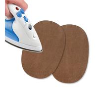 USIT, Mini Patchs Thermocollants en Tissu en Daim, 13x9 cm, Idéaux pour Réparer Pantalons, Vestes et Chemises, Teintures Inaltérables, 2 Pièces, Tabac