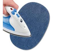 USIT, Patchs Thermocollants de Réparation en Tissu Denim, 16x11 cm, Idéaux pour Réparer Pantalons, Vestes et Chemises, 2 Pièces, Jean Indigo